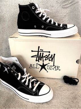 Converse Black & White High-Top All Star Sneakers